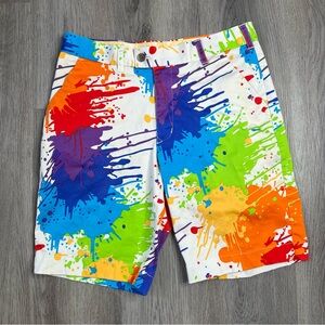 Loudmouth Color Splash Flat Front Shorts